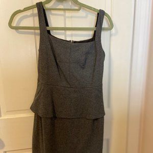 Banana Republic Grey Peplum Dress